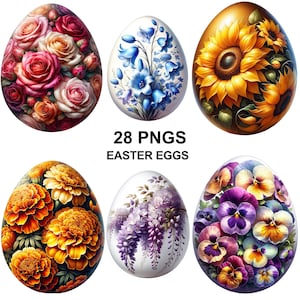 Imágenes prediseñadas de huevos de Pascua de acuarela, huevos de Pascua coloridos, huevos florales, imágenes prediseñadas de huevos de Pascua, imágenes prediseñadas de huevos, huevos de Pascua, ilustración de huevos, Pascua