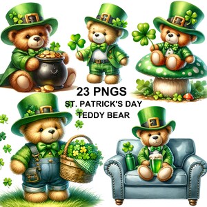 Clipart St Patrick ours en peluche, Clipart St Patrick, Png St Patrick, Graphiques St Patrick, Saint Patrick, Ours Mignon, Dessins St Patrick
