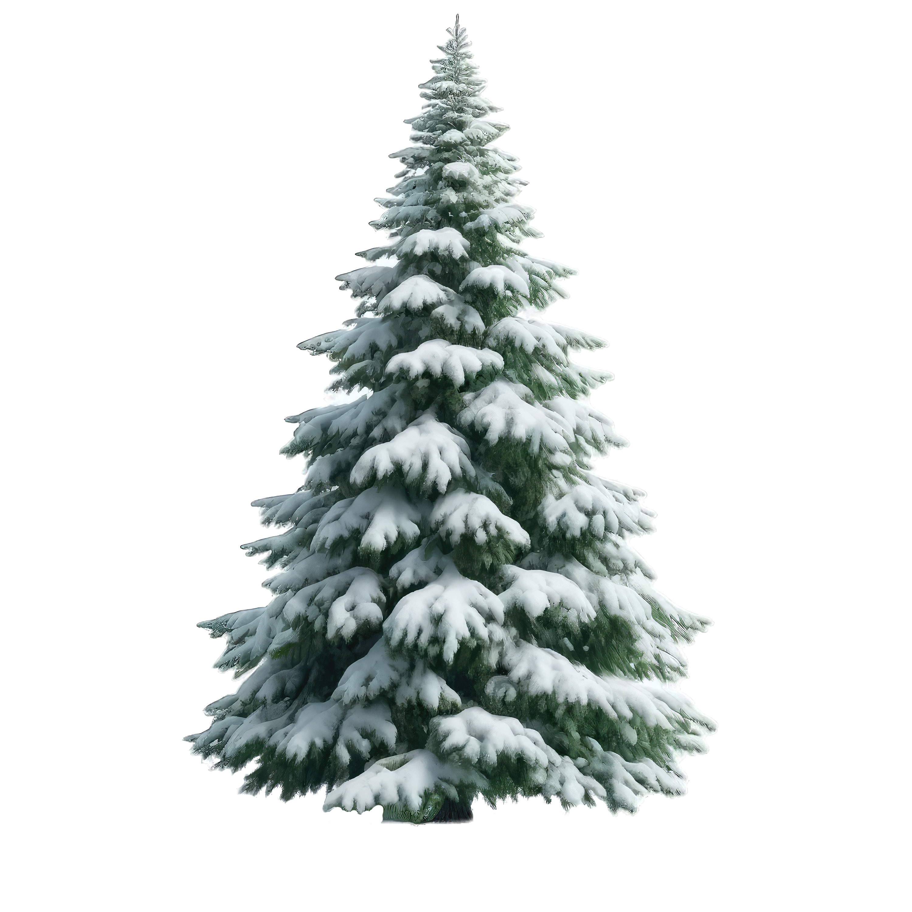 Paquete de imágenes prediseñadas de árbol de Navidad en acuarela: Bosque  nevado invernal (descarga digital) - Etsy México, image size:3000x3000