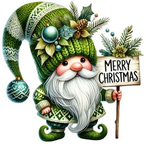 Pacchetto clipart Gnomo di Natale, Gnomo di Natale Png, clipart di Natale, Gnomo invernale png, Vacanze invernali, Gnomi carini Png, sublimazione natalizia