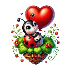 Clipart coccinella di San Valentino, Coccinella carina PNG, Clipart coccinella, Clipart coccinella dell'amore, Coccinella bundle png, Coccinella amore png, Coccinella con cuori
