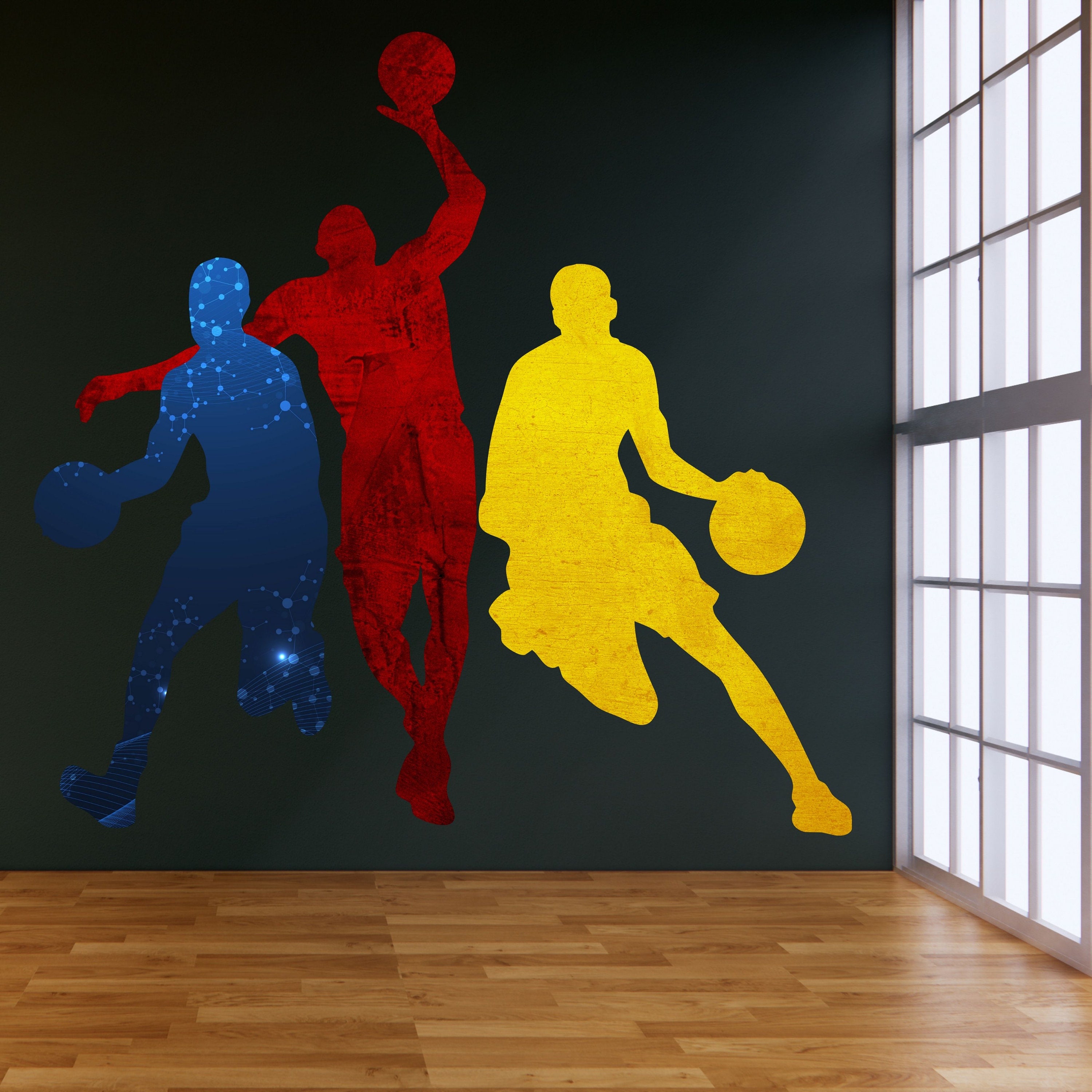 Basketball Framelayout Basketball Canva Frame Template Bundle: Drag & Drop Design (digital ...