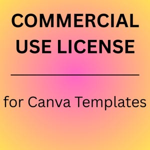 Commercial Use License for Canva Templates, Extended License for Digital Designs