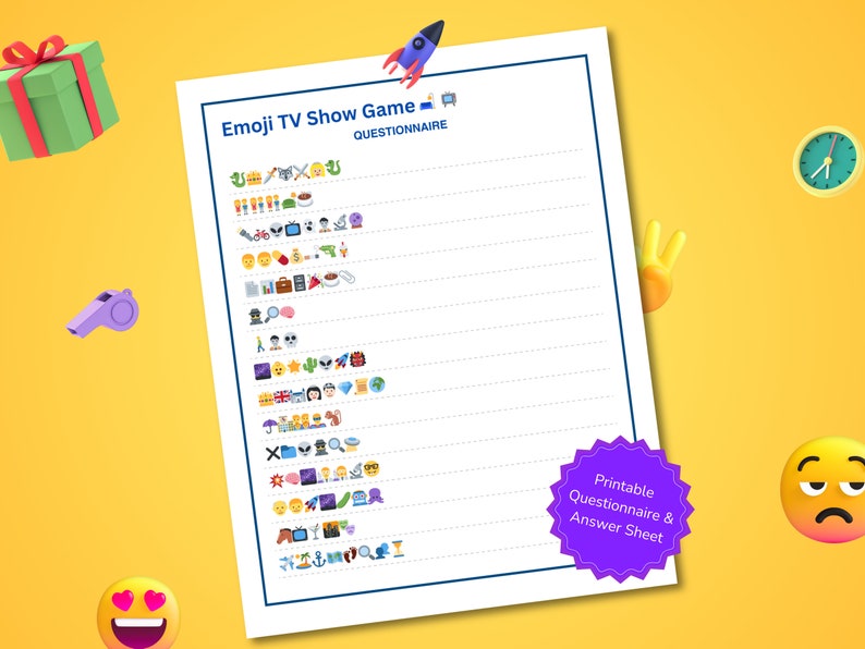 Emoji TV Show Quiz Emoji Pictionary Emoji Pictionary Game Emoji TV Show