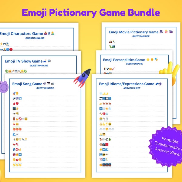 Emoji Pictionary Trivia | Emoji Pictionary Game | Emoji Pictionary Quiz | Emoji Trivia Game | Emoji Trivia Quiz | Emoji Quiz Game