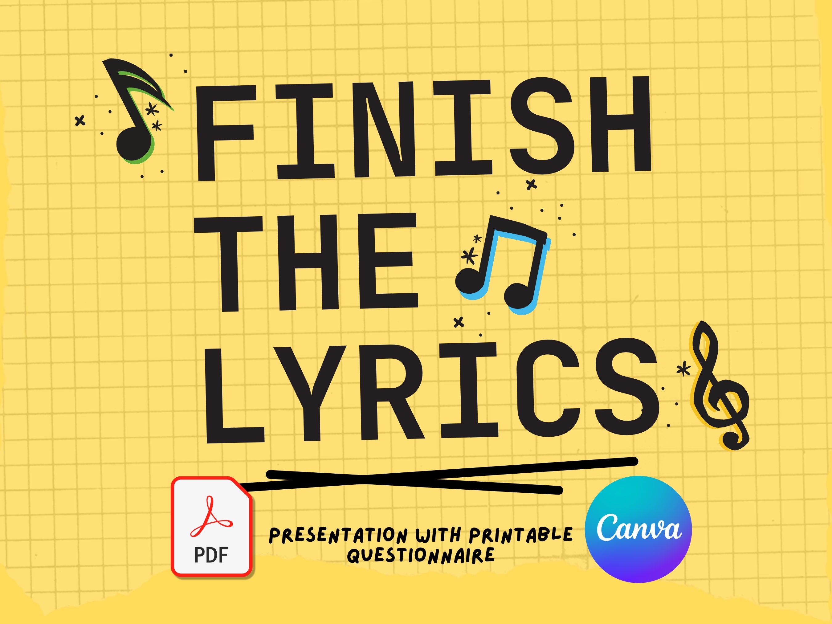 Finish the Lyrics Game Finish the Song Lyrics Trivia Game Finish the