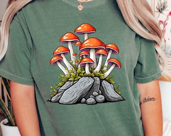 Goblincore Mushroom Shirt, Comfort Colors® Shirt, Nature Lover Shirt, Mushroom Shirt, Cottagecore Shirt, Mushroom Tee, Cottagecore Aesthetic