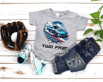Shirt twee snelle raceauto, T-shirt twee snelle peuter, shirt raceauto verjaardagsfeestje, shirt verjaardag jongen, shirt raceauto peuter, shirt peuter jongen