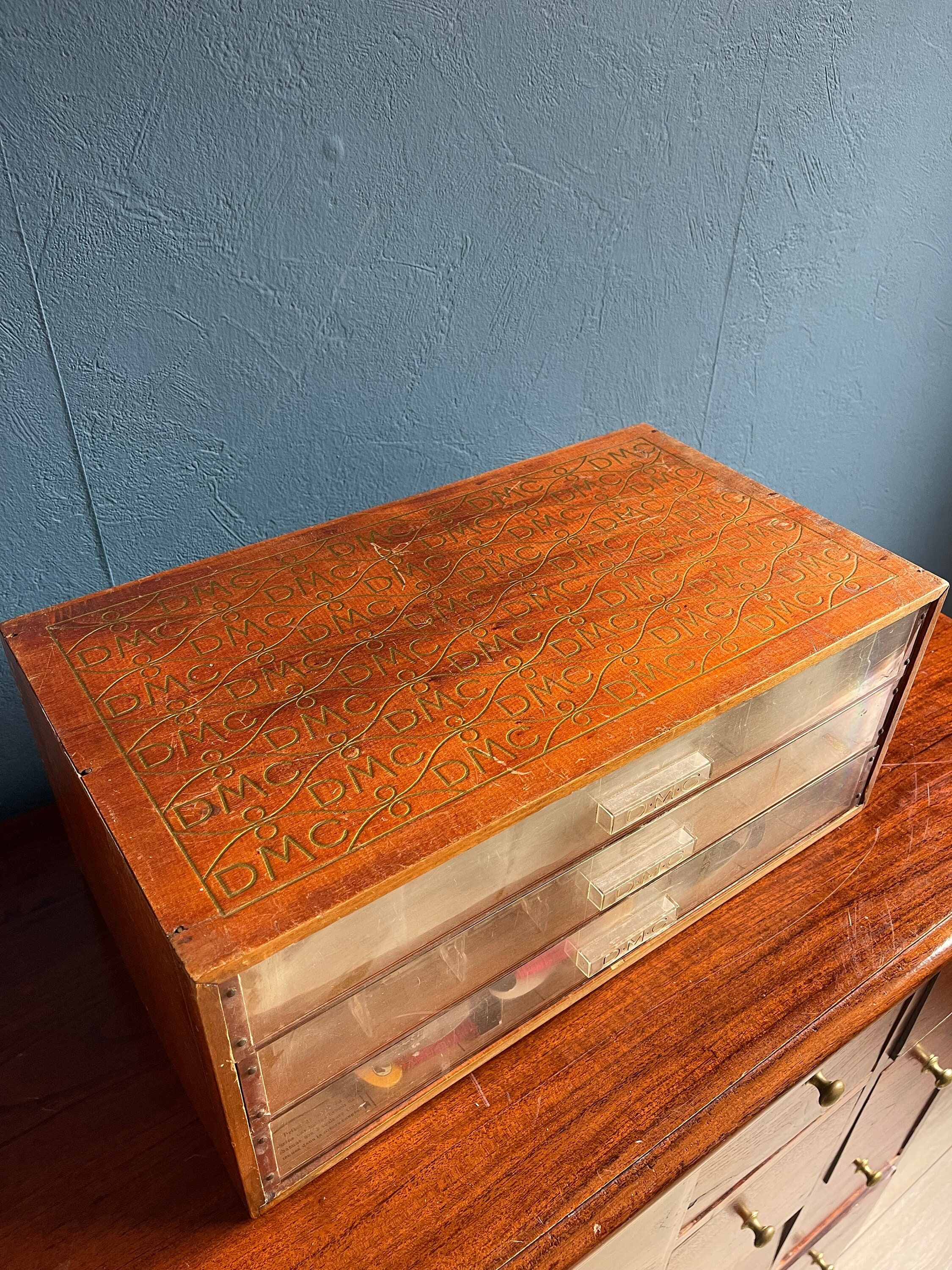 Vintage dmc thread chest - Etsy 日本