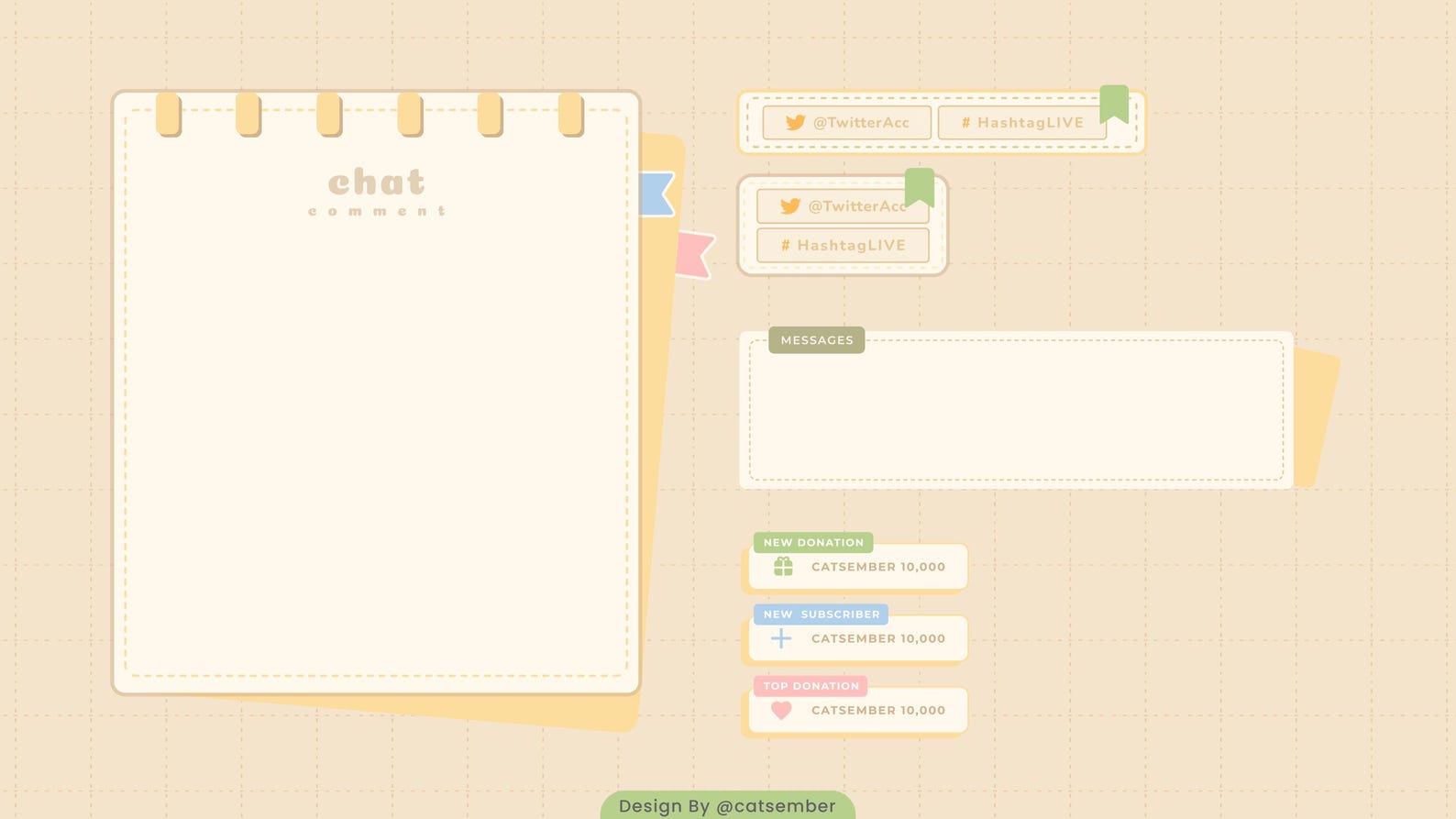 Notebook Stream Overlay: Vtuber Twitch Assets (PNG Digital Download) - Etsy