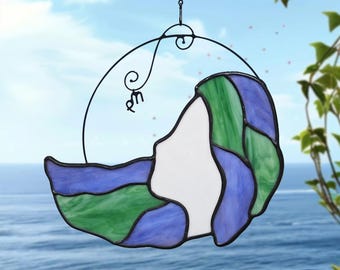 Stained Glass Zodiac Sign Suncatcher, Astrology Gift, Birthday Zodiac Decor, 12 Horoscope Signs Window Hanging for Astrology Lovers