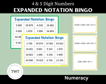 Expanded Notation Bingo