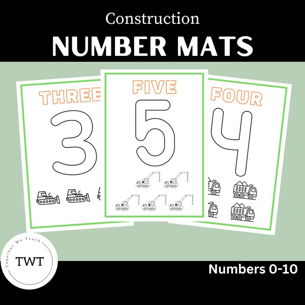 Construcción de tapetes de plastilina con números