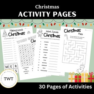 Christmas Activity Pages Bundle