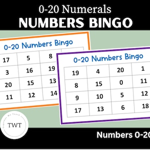 0-20 Nummerbingo