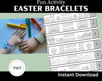 Easter Paper Bracelet Craft Activity