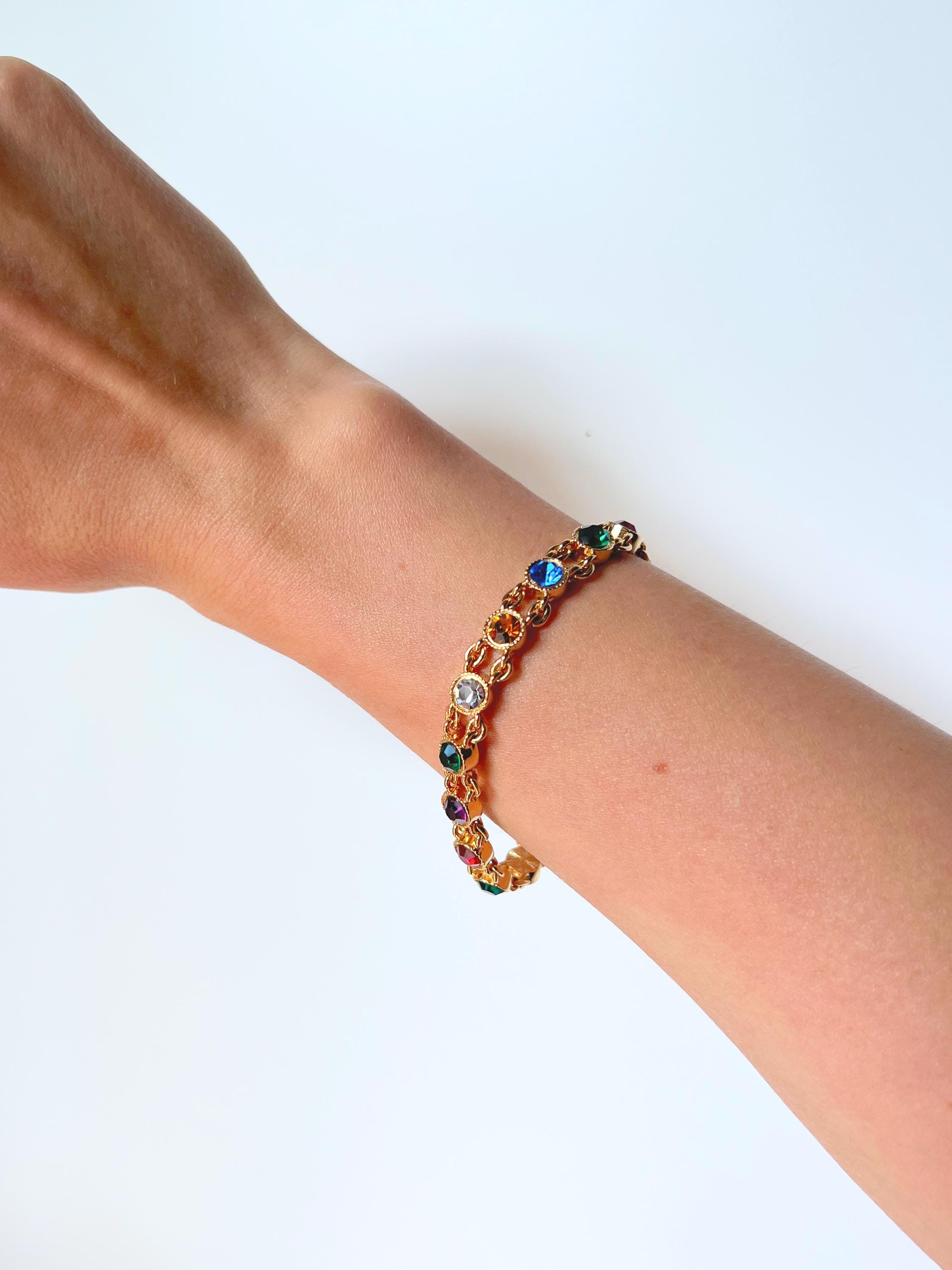 ジョーン・リバーズ ヴィンテージ ゴールドメタル＆カラフルライン