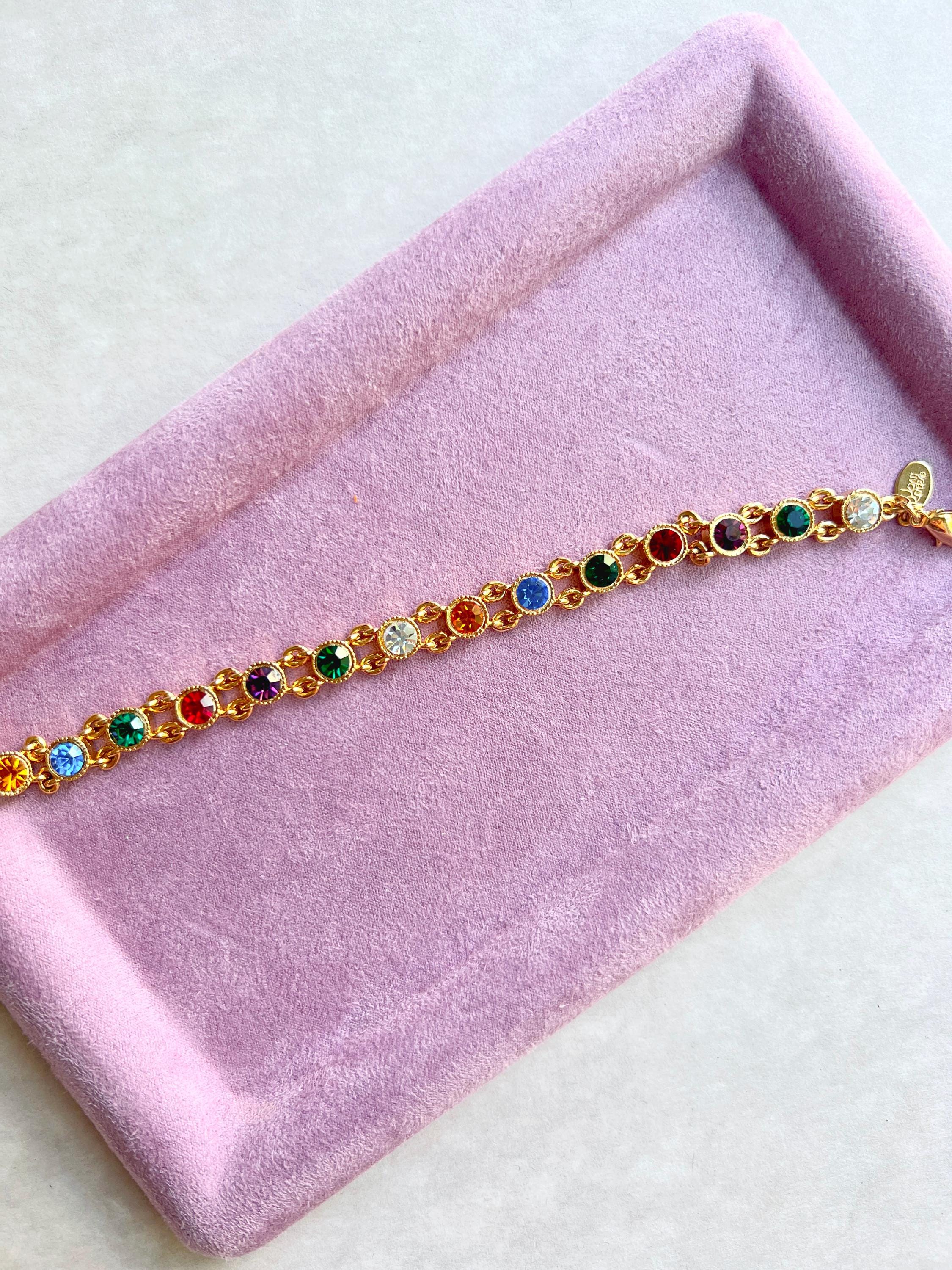 ジョーン・リバーズ ヴィンテージ ゴールドメタル＆カラフルライン