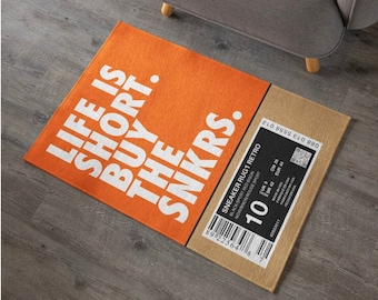 Tapis baskets personnalisé : décoration d'intérieur Hypebeast