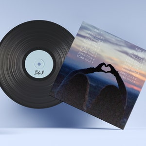 Vinilo fotográfico personalizado, mixtape de vinilo, lista de reproducción personalizada de 40 minutos, disco de vinilo fotográfico personalizado, regalos del día de San Valentín, regalos de pareja, LDR, LP imagen 4