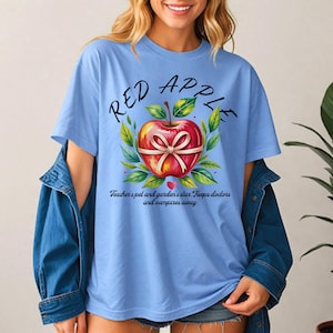 Retro Apple T-Shirt: Cottagecore Fruit Tee, Farmers Market Shirt