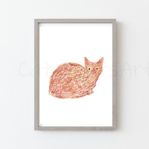 Ginger Cat Print 
