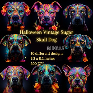 Sugar Skull Dog Tumbler PNG, Dog Lover Sublimation Wraps, Halloween Dog png Wraps, Día de los Muertos Pet Art, Calavera Dog Tumbler Design