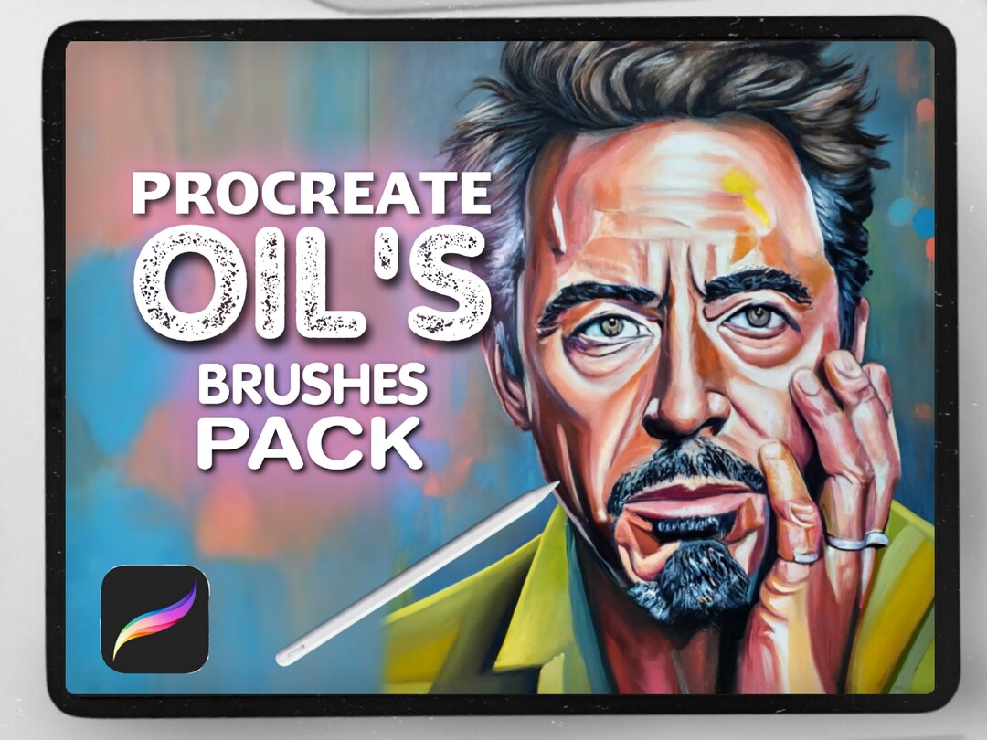 Procreate Oil Brushes Realistic Oil Procreate Brushes Etsy