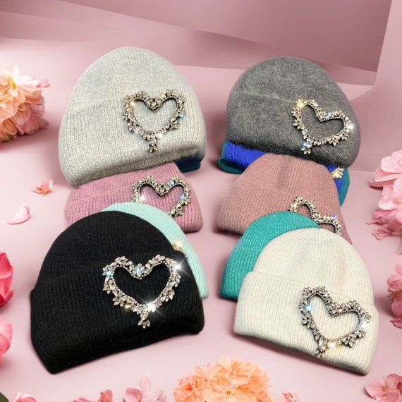 Rhinestone winter shop hats