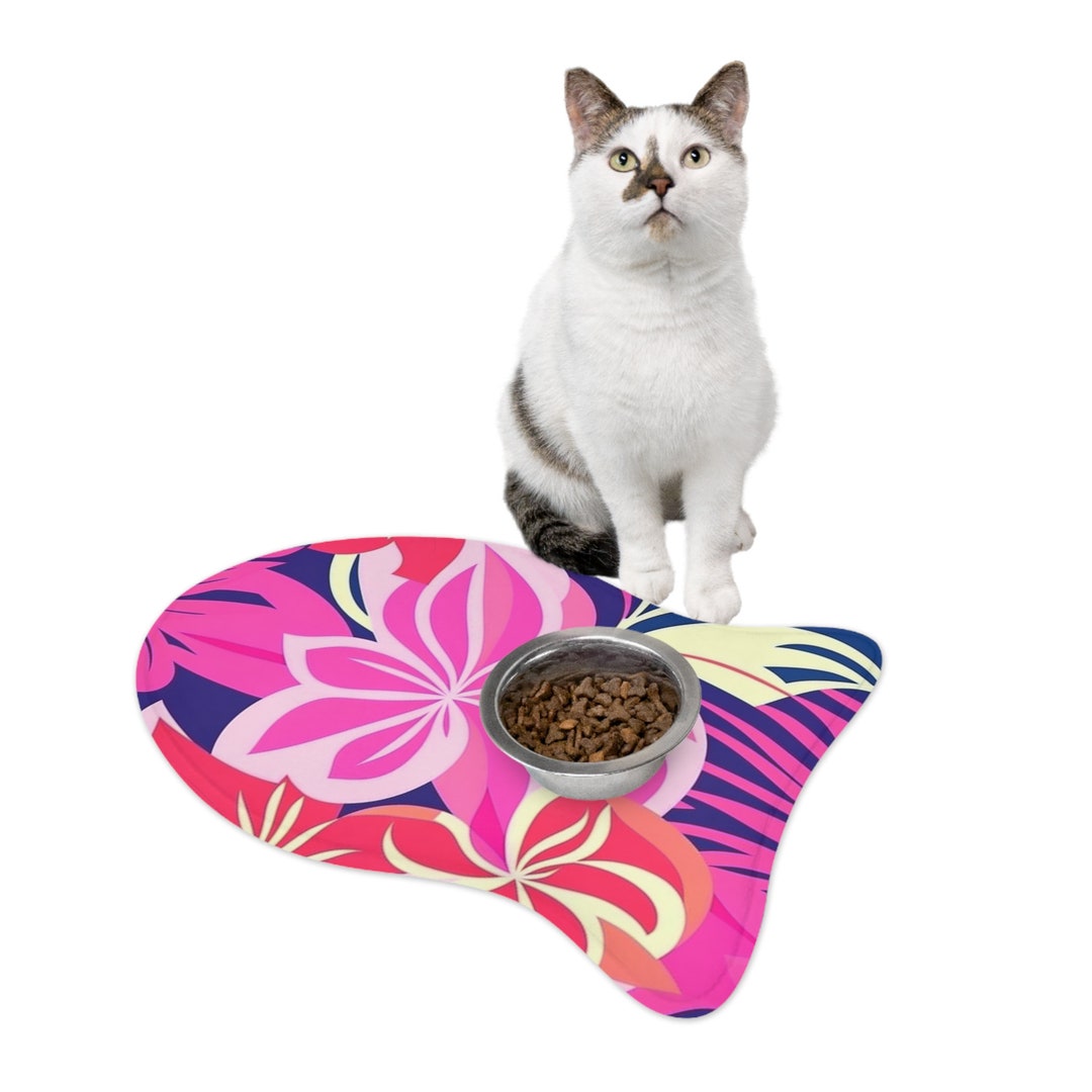 Custom Print Pet Feeding Mats Hilo Botanical Etsy