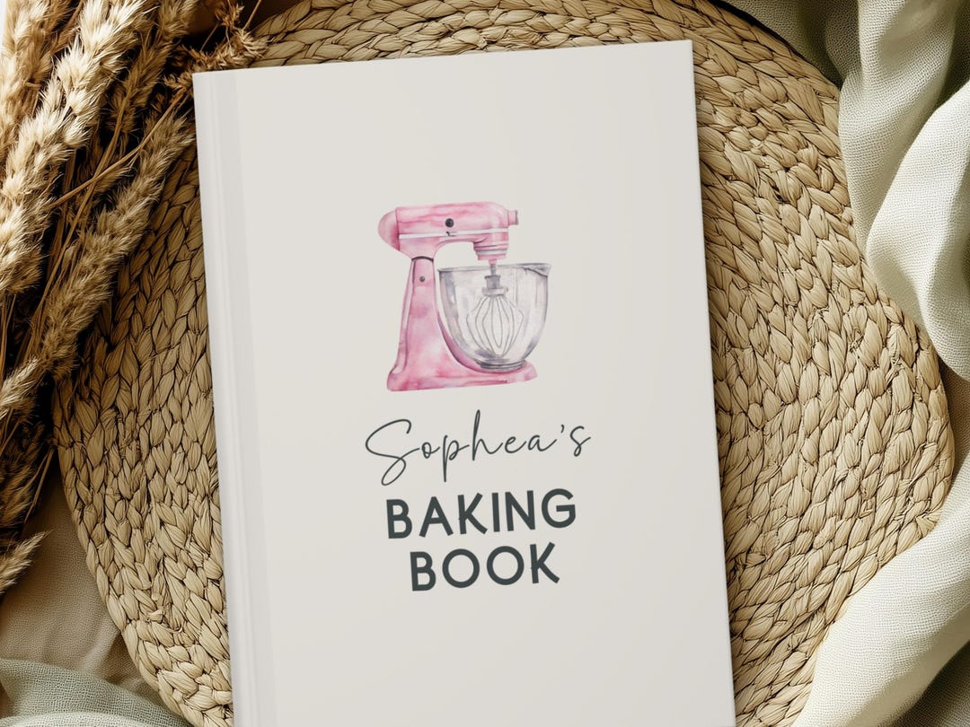 Blank Baking Recipe Notebook Gift Baker Personalized Bake Journal ...