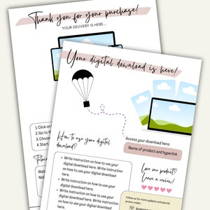 Product Link Template Instruction for Buyer Digital