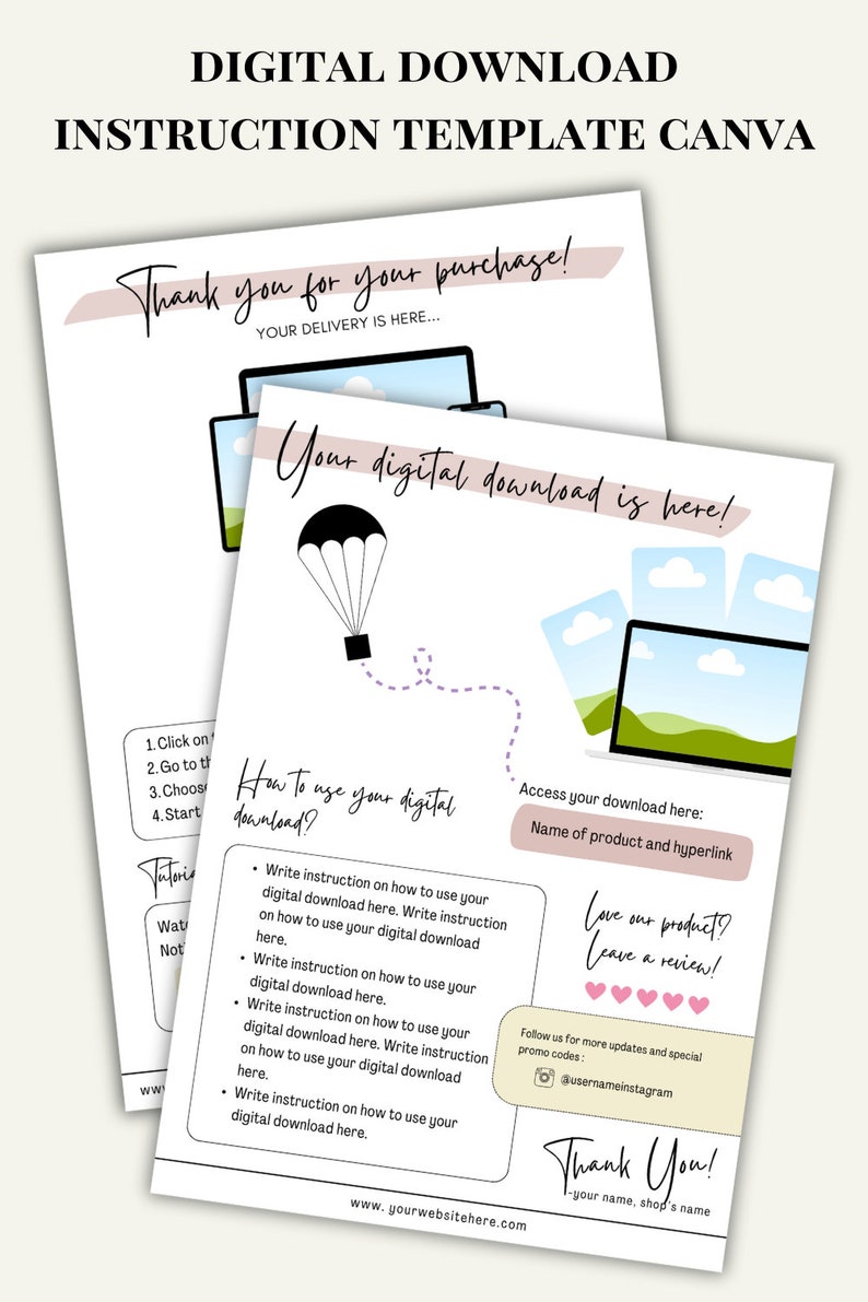 Product Link Template Instruction for Buyer Digital