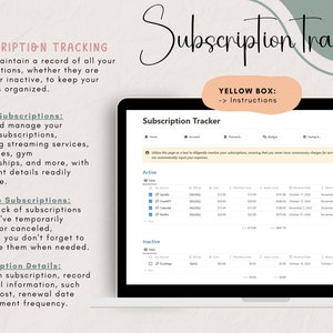 Subscription Tracker Notion