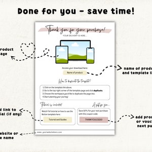 Download Instruction Digital Print Template