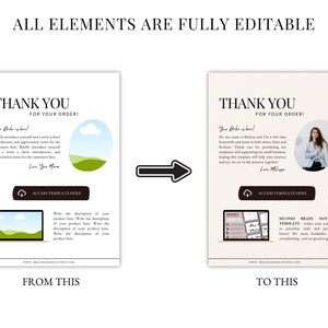 Digital Product Seller Thank You Page Template