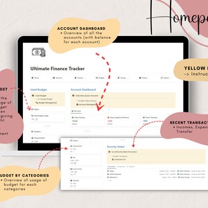 Monthly Budget Template Digital Saving Tracker