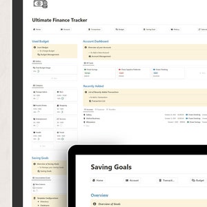 Notion Finance Tracker with Private Label Right and resell Right