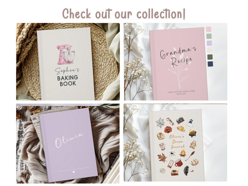 Personalized Cooking Journal Gift Mom