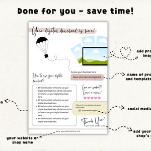 Digital Print Template Thank You Page