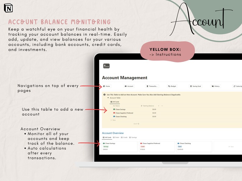 Digital Saving Tracker Personal Budget