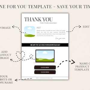 Template Link Digital File Template for Digital Creator