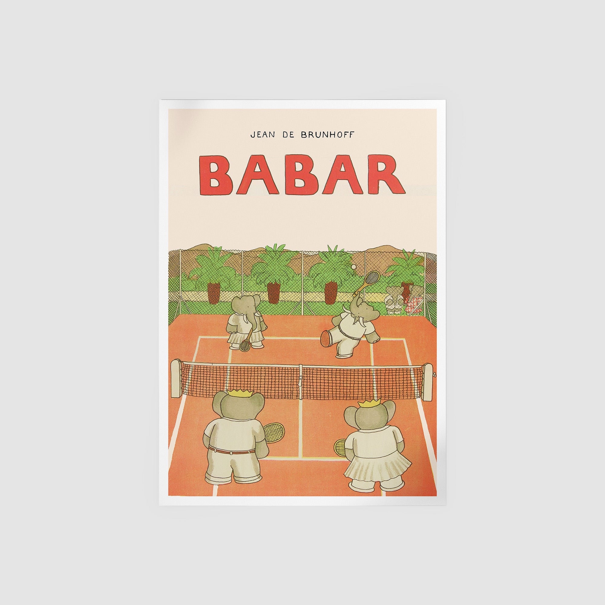 額装品/Babar en Tennis 1990年（ジャン ド ブリュノフ） 額装品/Babar en Tennis 1990年（ジャン ド ブリュノフ）