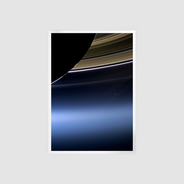 Cassini's Pale Blue Dot Poster