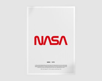 Nasa Worm Logo Poster