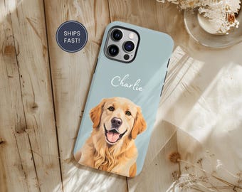 Custom Pet Phone Case Using Pet Photo + Name Custom Dog Phone Case Custom Cat Phone Case Personalized Phone Case Cat iPhone Case