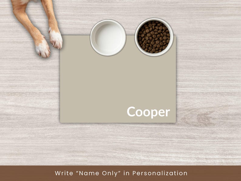 Personalized Pet Mats Using Pet Photo + Name Personalized Dog Food Mat Personalized Dog Placemat Custom Dog Bowl Mat Personalized Pet Mat image 8