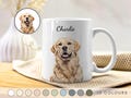 Custom Pet Mug Using Pet Photo + Name Custom Dog Mug Dog Coffee Cup Personalized Pet Mugs Dog Mom Mug Personalized Cat Dad Mug