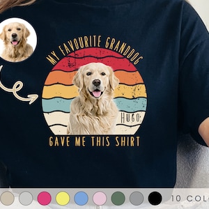 Mijn kleinhondje gaf me dit shirt, shirt grappige hond oma, shirt aangepaste hondenfoto, cadeau huisdiereigenaar, hondenliefhebber T-shirt