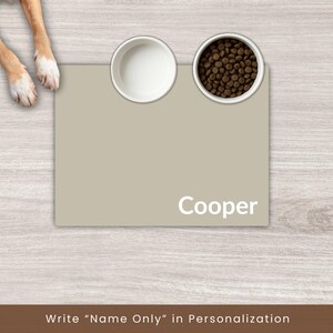 Personalized Pet Mats Using Pet Photo + Name Personalized Dog Food Mat Personalized Dog Placemat Custom Dog Bowl Mat Personalized Pet Mat image 4